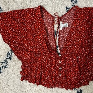 Forever 21 Floral Crop Top